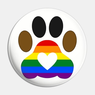 Pride Paw: Philadelphia Pride Pin