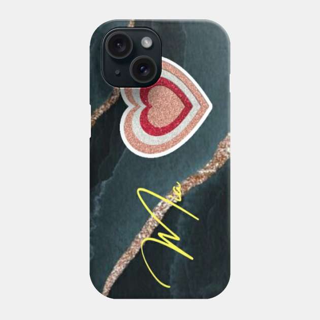 Mia Calligraphy Phone Case by Alemway