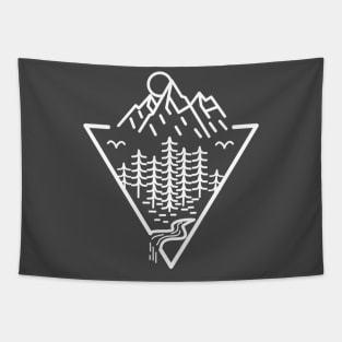 nature mountains Tapestry