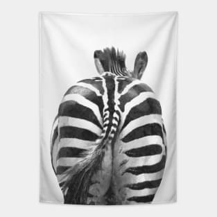 Black and White Zebra Tail Tapestry