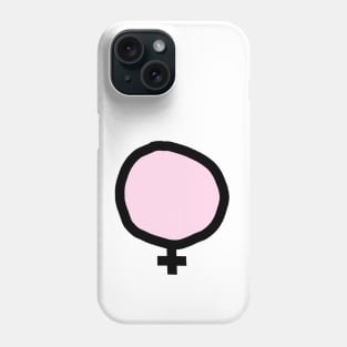 Female Gender Symbol Pink Fill Phone Case