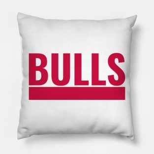 bulls red strip Pillow