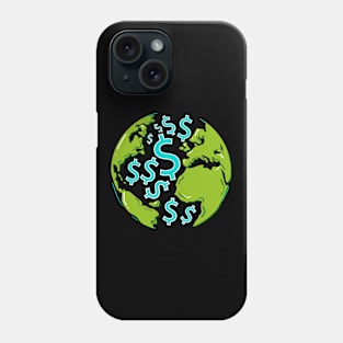 Dollar Signs Cash Earth – Spaceman Squad Space Money Making Phone Case