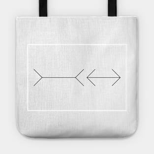 Muller-Lyer illusion (T478/0447) Tote