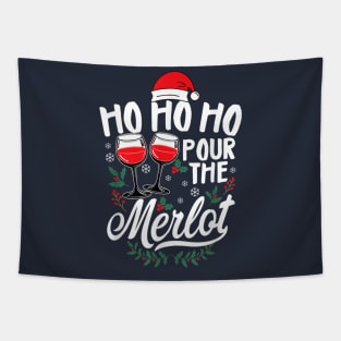 Ho Ho Ho Pour The Merlot Tapestry