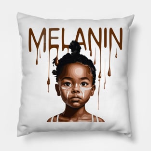 Melanin Drippin' Afrocentric Pillow