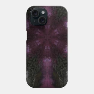 Deep Pink Star with Black Snowflake Phone Case