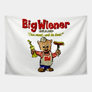 Vintage Big Wiener Brand Tapestry