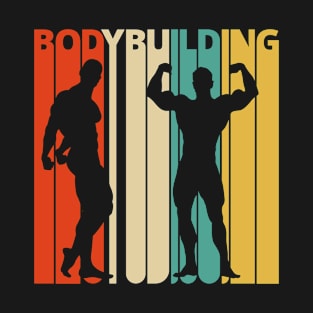 Bodybuilding Silhouette, retro design T-Shirt