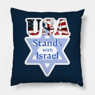 USA Stands with Israel Pillow