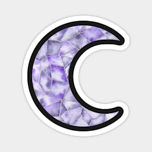 Crystal moon purple Magnet