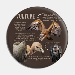Animal Facts - Vulture Pin