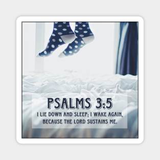 Psalms 3:5 Magnet