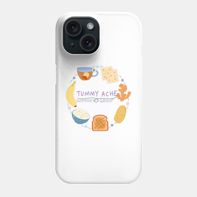 Tummy Ache Support Group Phone Case by Jupiter_sloth