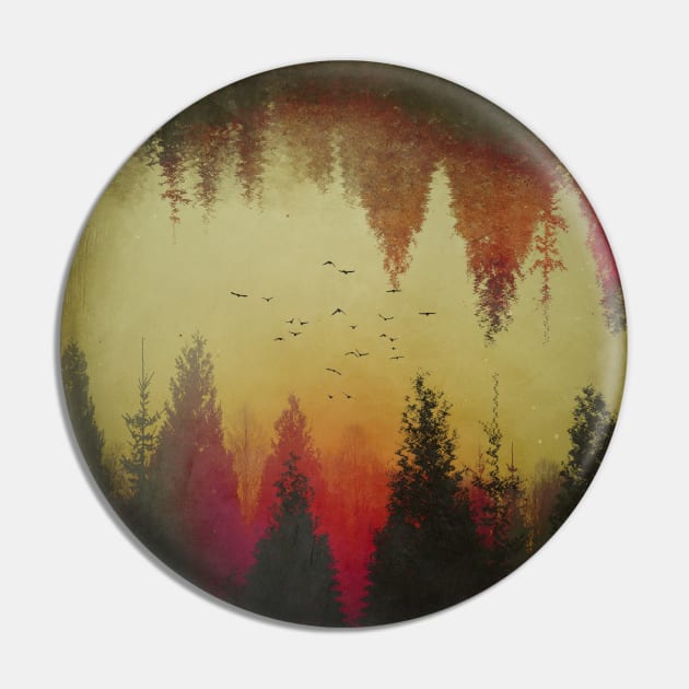 Distorted Trees and Landscape Pin by DyrkWyst