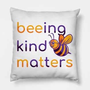 Being Kind Matters (purple and yellow) Pillow