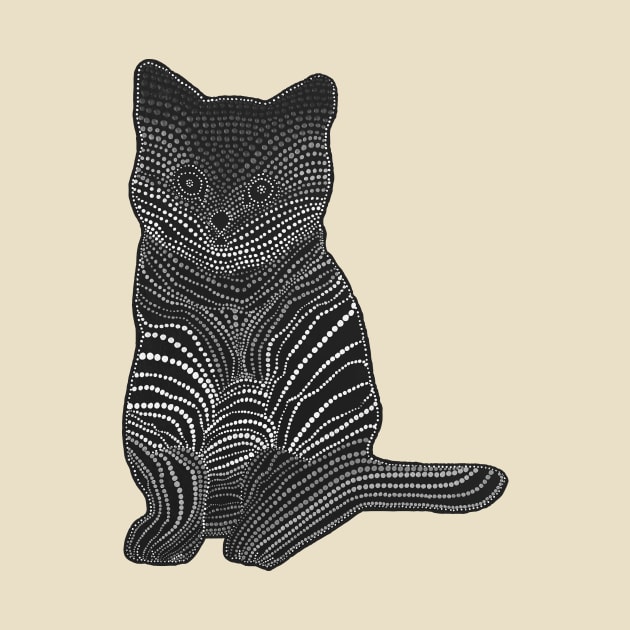 Meow Meow - Black & White by Amy Diener