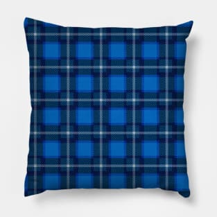 Scottish Tartan Blue Pillow