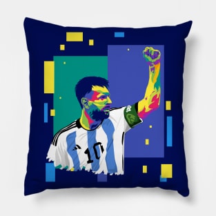 Messi in pop art Pillow