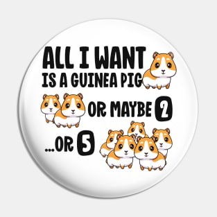 All I Want Is A Guinea Pig Shirts For Kids Boys Girls Gift Pin