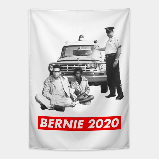 Bernie Arrested 1963 - Bernie 2020 Tapestry by skittlemypony