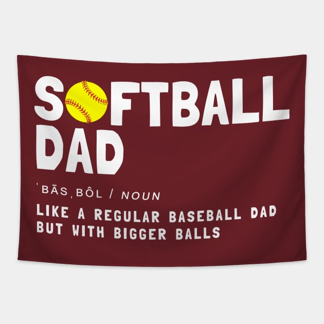 softball dad Tapestry by Ojo Dewe