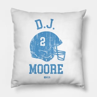 D.J. Moore Carolina Helmet Font Pillow