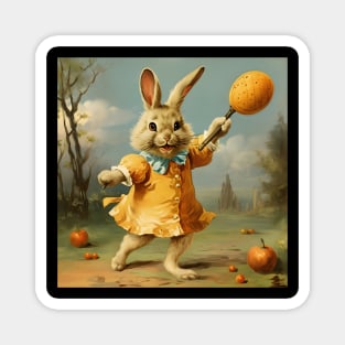 Easter Bunny And Pumpkins Magnet