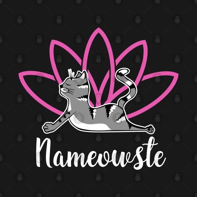 Nameoste Funny Yoga and Cat Lover by KsuAnn