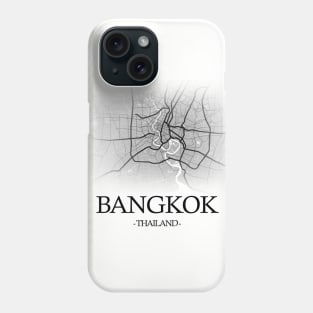 Bangkok City Map - Thailand Cartography Phone Case