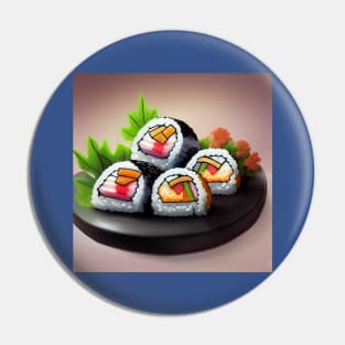 Kawaii Anime Sushi Pin