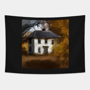 Autumn Farm house Tapestry