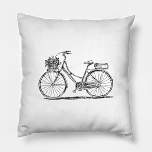 Vintage bicycle Pillow