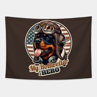 Pilot Rottweiler Tapestry