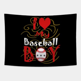 i love my baseball boy Tapestry