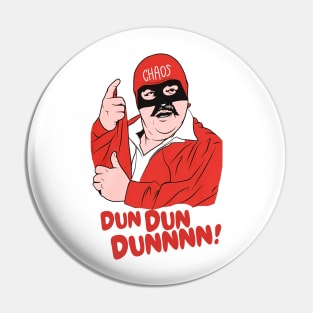 A Tribute to The Cannonball Run Captain Chaos Cartoon Pin