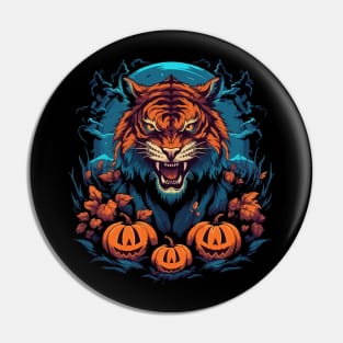 Siberian Tiger Halloween Pin