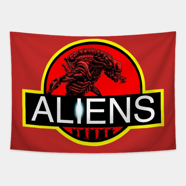 Aliens Tapestry by JasonSutton