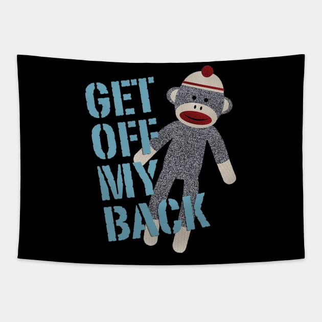 Monkey Get Off My Back Tapestry by Cabezon