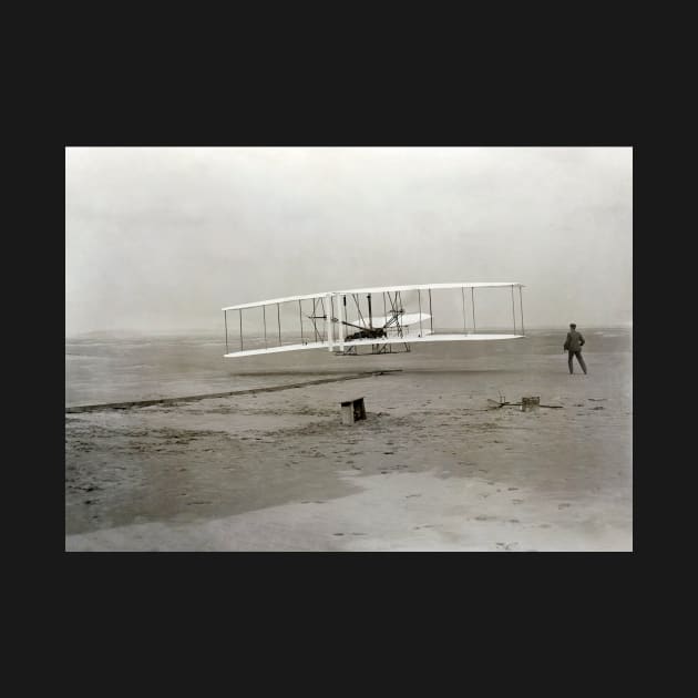 The Wright brothers' first powered flight (C015/1836) by SciencePhoto