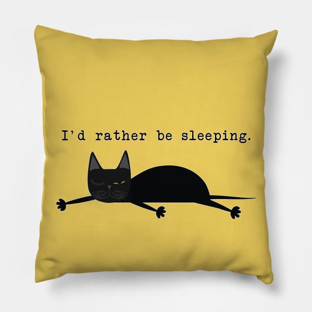 I'd rather be sleeping Pillow by uncutcreations