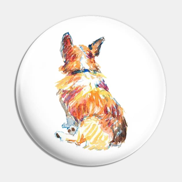 My Corgi Back Pin by meovamau