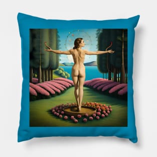 Nature garden girl Pillow