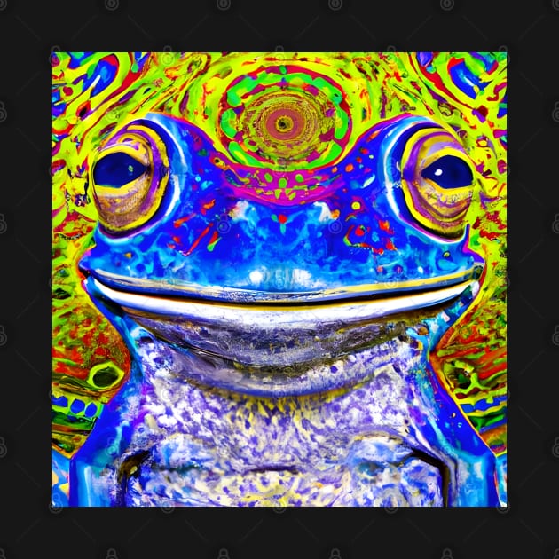 Frogger Spirit Animal (7) - Trippy Psychedelic Frog by TheThirdEye