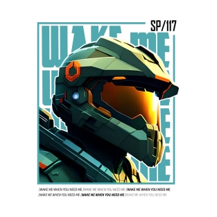 Halo game quotes - Master chief - Spartan 117 - WQ01-v8 T-Shirt