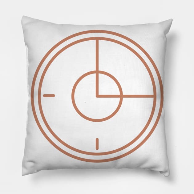 Clock Face Pillow by Jonathan Wightman