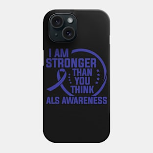 Als Awareness I Am Stronger Than You Think Phone Case