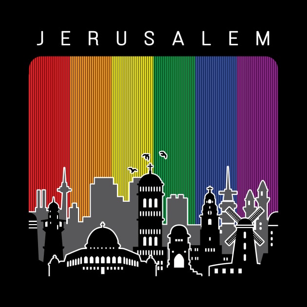 Jerusalem LGBT Flag by travel2xplanet