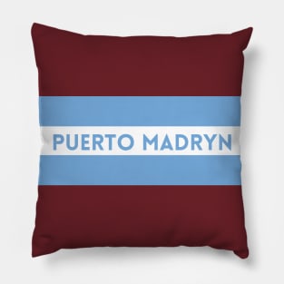 Puerto Madryn City in Argentina Flag Pillow