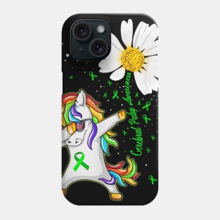 Unicorn CEREBRAL PALSY Awareness Daisy Phone Case